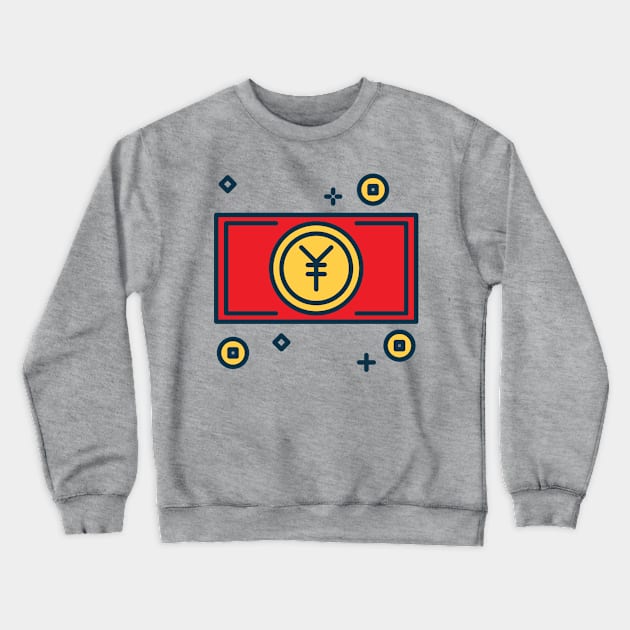 Red Envelope Crewneck Sweatshirt by Jonathan Wightman